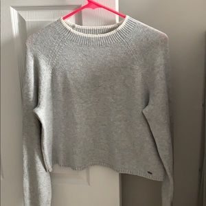 Grey cropped sweater